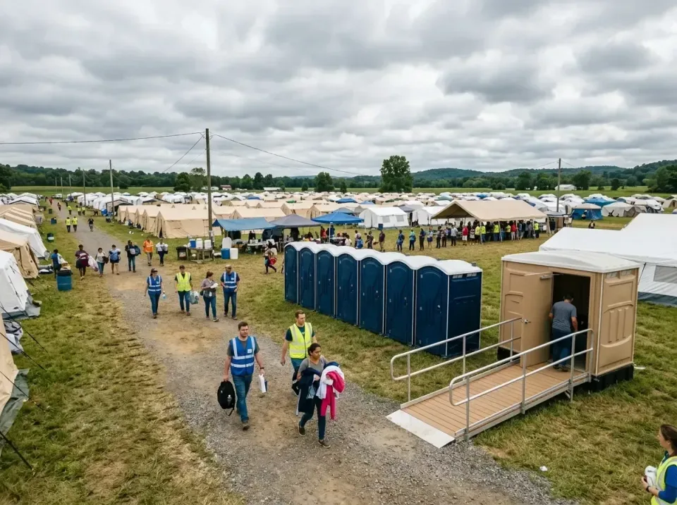 disaster-relief-camp-restrooms-010 — frequently asked questions, Dumpster & Portable Bathrooms Rental in Emerald Lake Hills,…